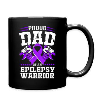 Epilepsy Dad Gift - Full Colour Mug - black - Right