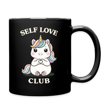 Love Self Love Single Shirt Motivation mignonne - Mug uni - noir - Droite