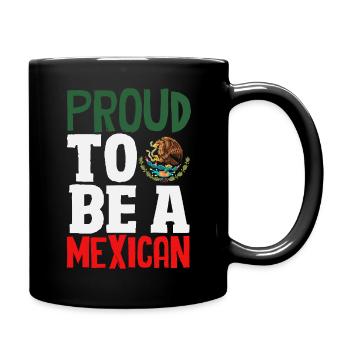 Mexiko Stolz & Heimat Mexikaner Mexico Flagge - Tasse einfarbig - Schwarz - Rechts