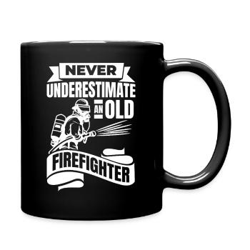 Fire Brigade Grandpa - Full Colour Mug - black - Right