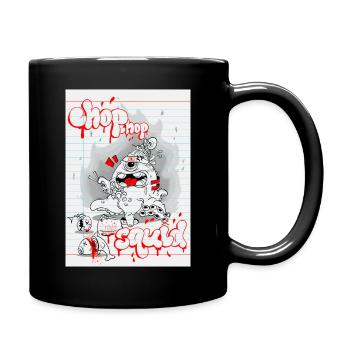 Graffiti Monster Music Tape - Full Colour Mug - black - Right