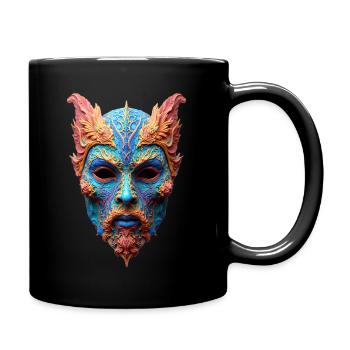 Norse God Odin - Full Colour Mug - black - Right