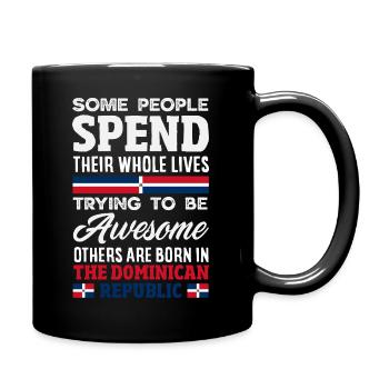 Drapeau de la République dominicaine Dom Rep Pride - Mug uni - noir - Droite