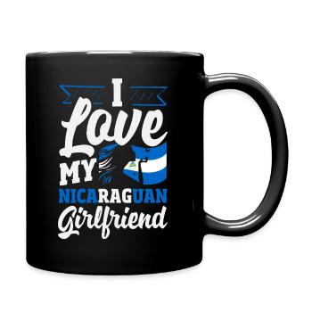 Fierté et Foyer du drapeau du Nicaragua - Mug uni - noir - Droite
