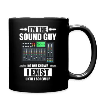 Je suis le technicien du son, ingénieur du son - Mug uni - noir - Droite