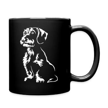 Dackel "Black Edition" - Tasse einfarbig - Schwarz - Rechts
