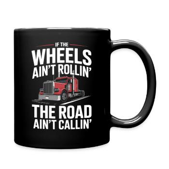 Camionneur Chauffeur Camion Diesel Camion - Mug uni - noir - Droite
