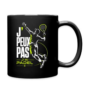 J’Peux Pas J’ai Padel Neon - Mug uni - noir - Droite