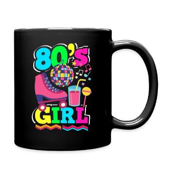 Retour rétro au design vintage des années 80 - Mug uni - noir - Droite