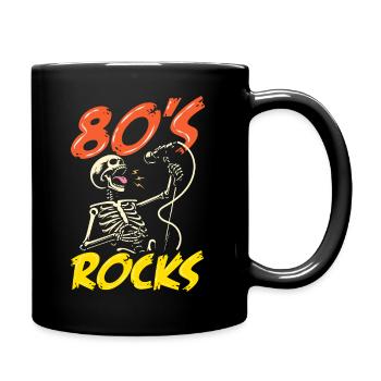 Retro Back to the 80s Vintage Design - Full Colour Mug - black - Right