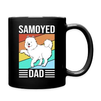 Samoyed - Full Colour Mug - black - Right