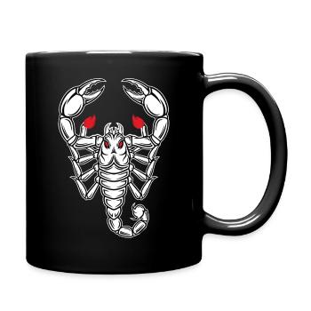 Scorpion Mascot Logo Sport Gaming - Full Colour Mug - black - Right