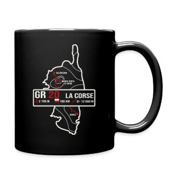 GR20 Corse randonne cadeau randonneur - Mug uni - noir - Droite