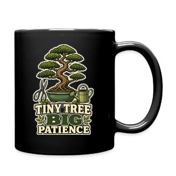 PETIT ARBRE GRAND PATIENCE Plantes - Mug uni - noir - Droite