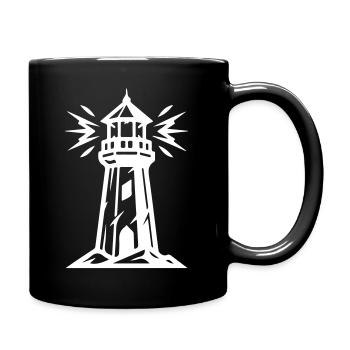 Icône du Phare - Mug uni - noir - Droite