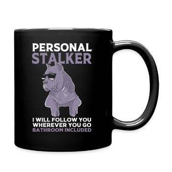 Cane Corso - Tasse einfarbig - Schwarz - Rechts