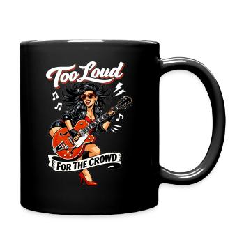 Pins Up Rockabilly : Trop bruyant pour la foule - Mug uni - noir - Droite