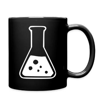 Reagenzglas Chemie Chemiker Geschenk - Tasse einfarbig - Schwarz - Rechts