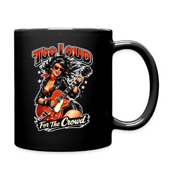 Trop bruyant pour la foule : Pin-up rockabilly - Mug uni - noir - Droite