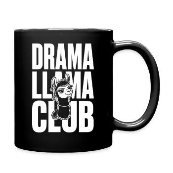 Drama Llama Club freche Lama-Diva - Tasse einfarbig - Schwarz - Rechts