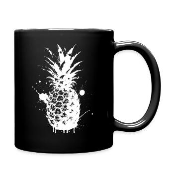 Pineapple Spray White - Full Colour Mug - black - Right
