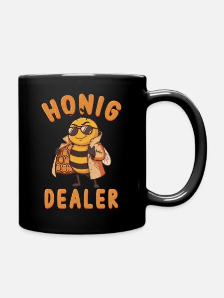 Honig Dealer Biene Imker Lustig - Tasse einfarbig - Schwarz
