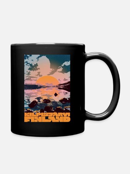 KILPISJARVI, FINNLAND - Tasse einfarbig - Schwarz