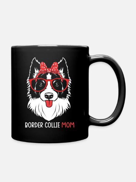Border Collie - Tasse einfarbig - Schwarz