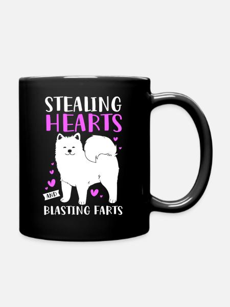 Samojede - Tasse einfarbig - Schwarz