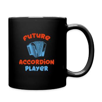Cadeau de joueur d'accordéon - Mug uni - noir - Droite