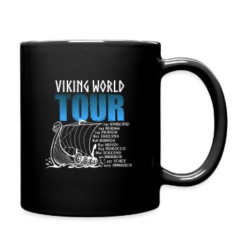Viking World Tour gift for a real - Full Colour Mug - black - Right