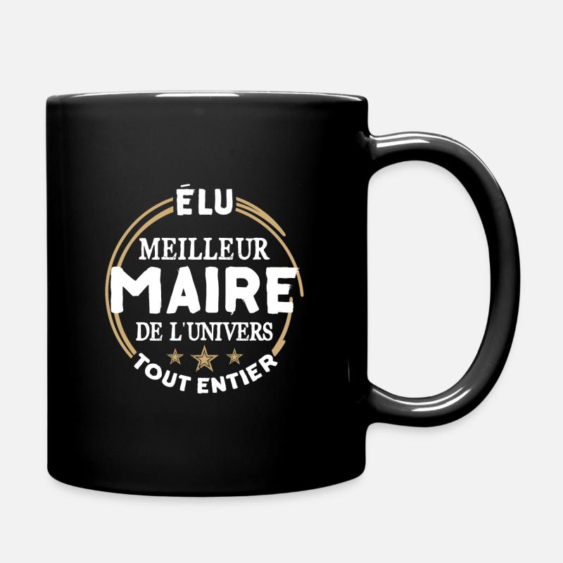 Élu meilleur maire - Mug uni - noir