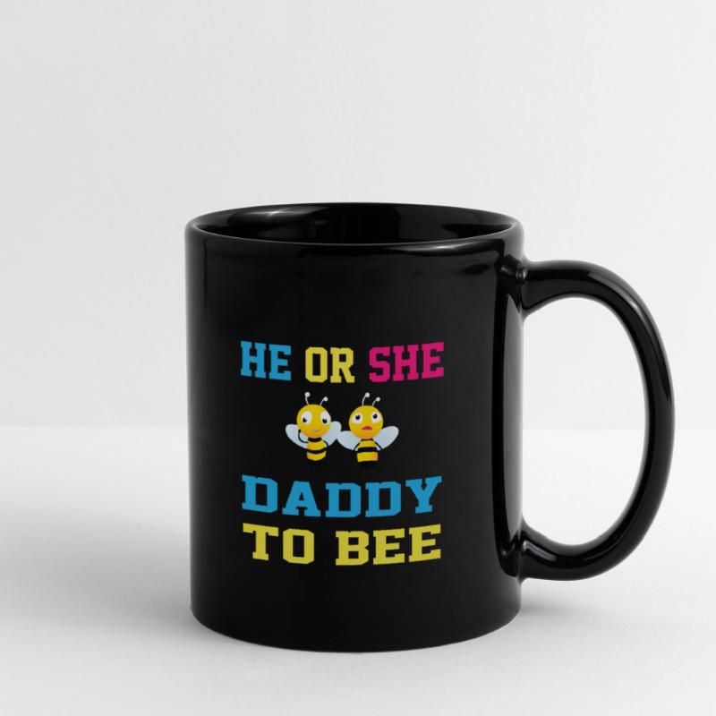 Er oder sie Werdender Vater Bienen Imker Tasse einfarbig
