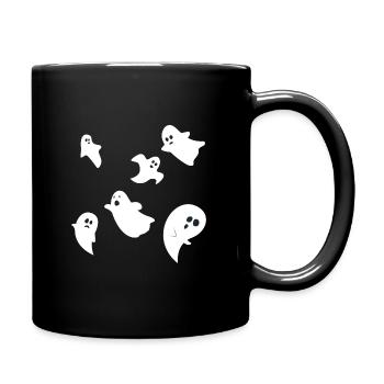 Halloween Ghosts Ghost Group Design simple - Full Colour Mug - black - Right