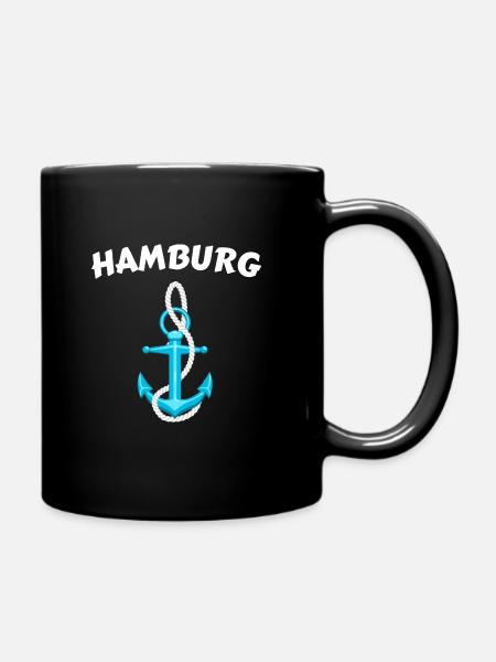 Hanseatic City of Hamburg - Full Colour Mug - black