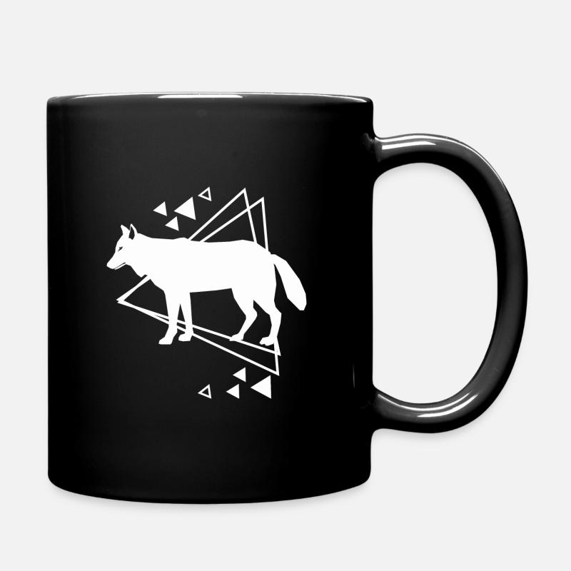 Wolf - Tierfreund Naturschutz - Tasse einfarbig - Schwarz