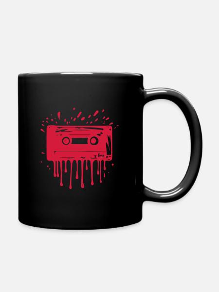 cassette - Mug uni - noir