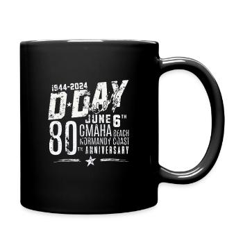 D Day Omaha Beach 80th 2024 - Mug uni - noir - Droite