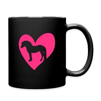 NorwegerHerz - Tasse einfarbig - Schwarz - Rechts