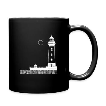 Lighthouse 2 white - Full Colour Mug - black - Right
