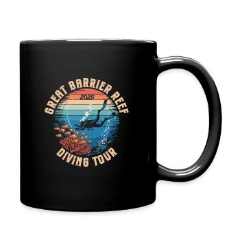 Plongée Grande Barrière de Corail 2025 - Mug uni - noir - Droite