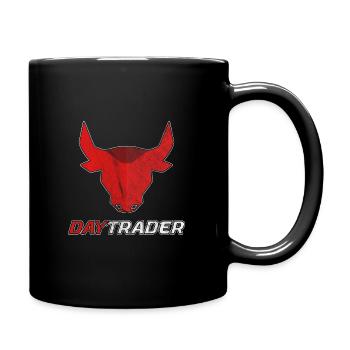 Daytrader - Stock Market Stock Bull - Full Colour Mug - black - Right
