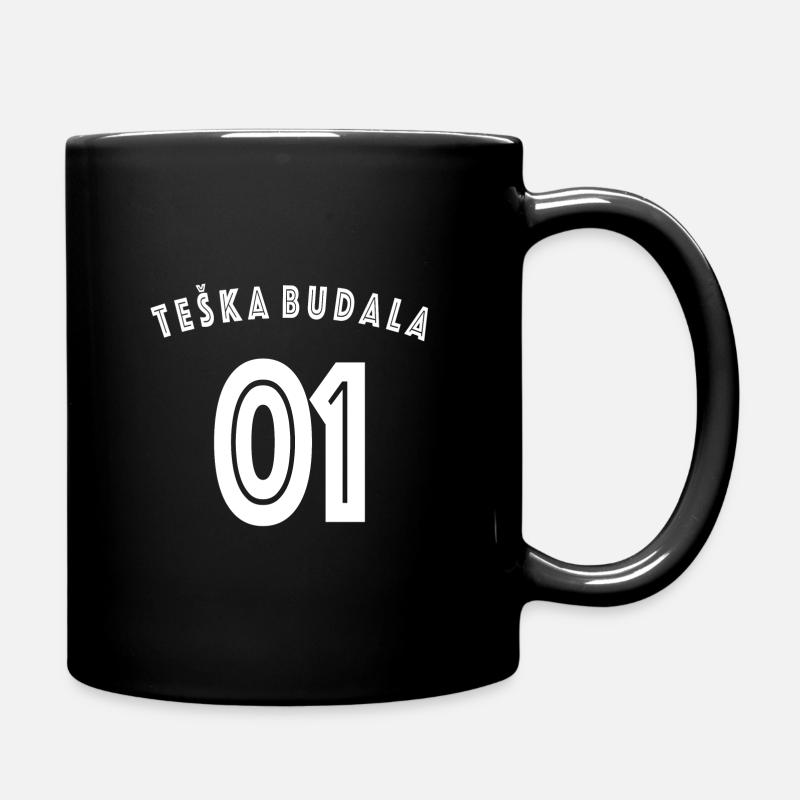Teška Budala - Tasse einfarbig - Schwarz