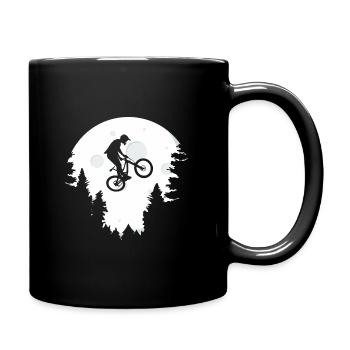 Vélo de montagne drôle rétro vintage moon bike - Mug uni - noir - Droite