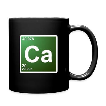 Élément de chimie du calcium et du calcium 20 - Mug uni - noir - Droite
