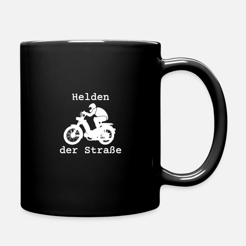 Helden der Straße, Hercules Prima 5, 25 km/h, Mofa - Tasse einfarbig - Schwarz