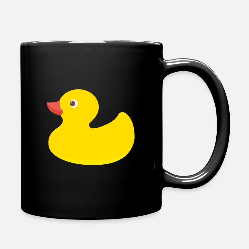 quietscheente,ente,badewanne,wasservogel,gelb - Tasse einfarbig - Schwarz