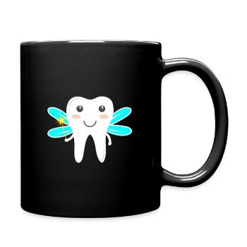 Magische Zahnfee - Tasse einfarbig - Schwarz - Rechts
