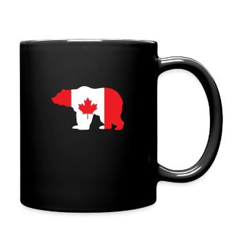Ours du Canada - Mug uni - noir - Droite