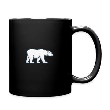 Eisbär - Tasse einfarbig - Schwarz - Rechts
